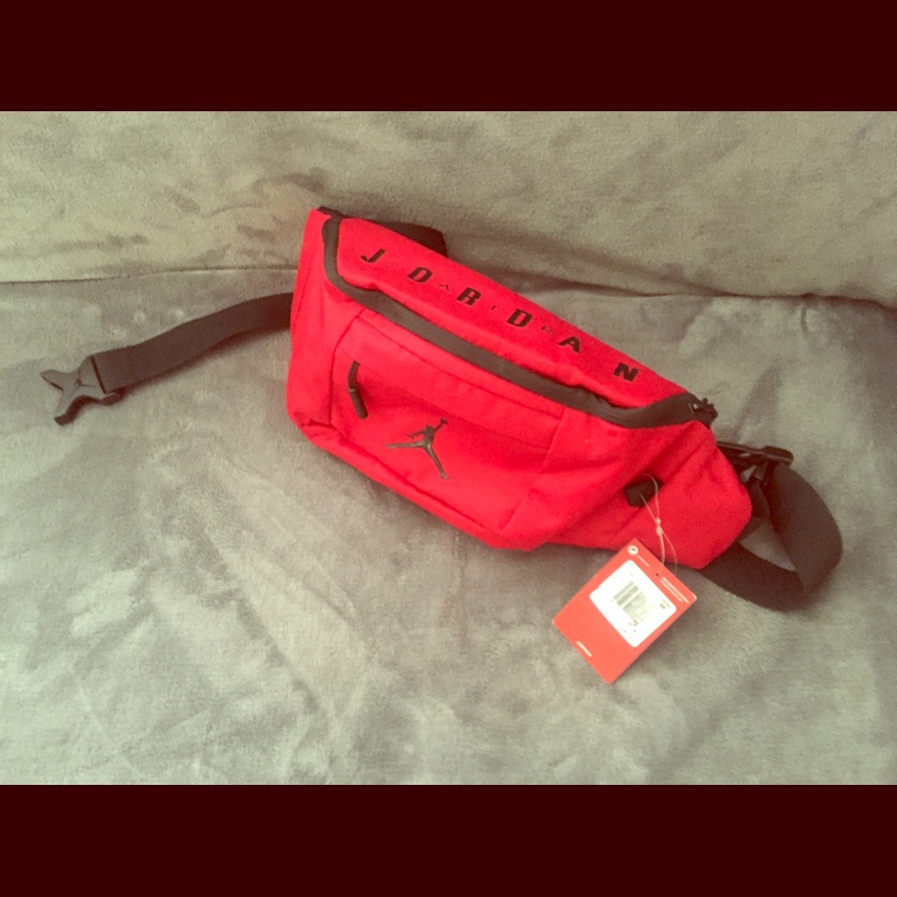 NEW Red Air Jordan Waste Pouch Fanny Pack Gym Bag